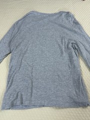 NN07 No Nationality Shirt Clive Waffle Knit Thermal Long | Gray | Size XL