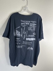 Triumph x Lucky Brand Graphic T-Shirt Double-Sided Print Size XL Faded Vtg. Wash