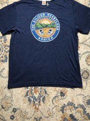 Homage Silicon Heartland Ohio Shirt Mens XL Blue Graphic Tee Soft Crewneck
