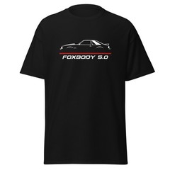 Foxbody 5.0 Vintage Notchback Pushrod Muscle Graphic Tee T-Shirt Gift