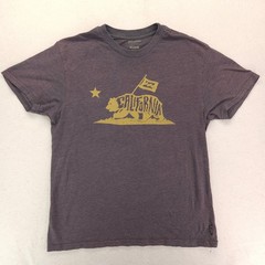 Billabong California Crew Neck Short Sleeve Graphic T Shirt Mens Size M Gray