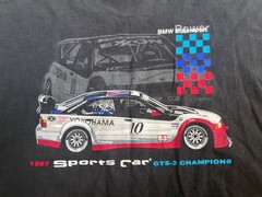 Vintage 1997 BMW Motorsport Racing M3 E36 GTS 3 Champions T shirt black Mens XL