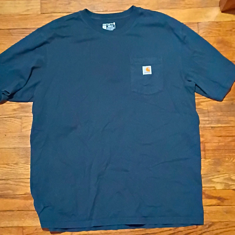 Carhartt Men’s XL Tall T-Shirt Bluestone Short Sleeve Loose Fit Pocket K87