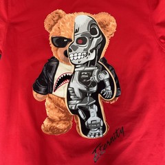 Eternity BC/AD Terminator Bear T-Shirt Color Red Size Medium Exc Condition
