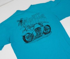Vintage Biker Rally T-Shirt 90s Single Stitch Harley Myrtle Beach Mens Size XL