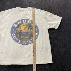 RHUDE Cote D’ Azur Graphic Tee Men’s Size M VTG White