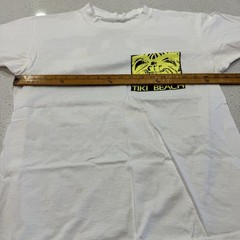 Vintage T Shirt Men Dual Double Side Single Stitch USA Tiki Beach Surf 90s Neon