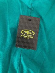 ATHLETIC WORKS DRIWORKS COOL TURQUOISE TRI BLEND MUSCLE Tank Sz L