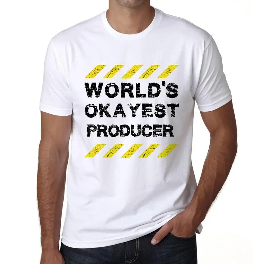 Men’s Graphic T-Shirt Worlds Okayest Producer Eco-Friendly Limited Edition