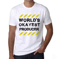 Men’s Graphic T-Shirt Worlds Okayest Producer Eco-Friendly Limited Edition