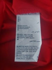 Club Room Men’s Red Performance Long-Sleeve V-Neck Cotton T-Shirt Size Large L