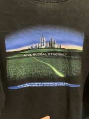 VINTAGE 90s Foundry Networks Tech Promo T-Shirt Hanes Beefy-T Black XXL Rare