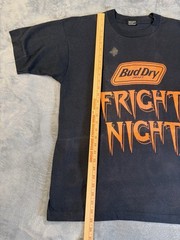 Vintage Screen Stars Best Bud Dry Fright Night Mens T-Shirt Sz XL Made In USA