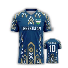 Uzbekistan World Cup 2026 Jersey Custom Name Number Football 3D Shirt VK13306