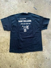 Vintage Men’s 2XL Black Cotton Hank Williams Bocephus Graphic T-Shirt 2004