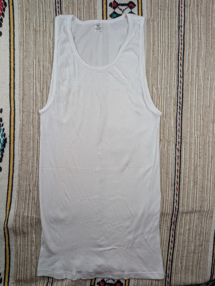 Vintage Merona Combed Cotton Made In Canada Muscle Shirt Tank XXL 2XL