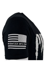 Howitzer Style Men’s T-Shirt PATRIOT MFG Black Military Grunt MFG S -5XL