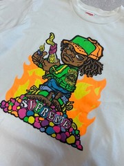 Rare Supreme Molotov Kid Tee White M