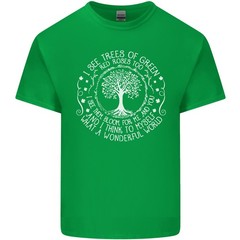 Trees What a Wonderful World Environment Mens Light Cotton T-Shirt