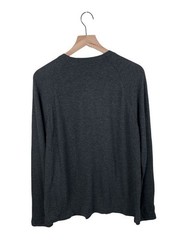 Faherty Long-Sleeve Cloud Henley Men’s Size Large Charcoal Heather Pima Cotton