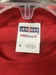 Lot of 2 – JERZEES Men’s Sleeveless/Muscle T-Shirts, M (38-40), 1-Red & 1-White