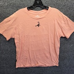 Hollister Must Have collection Peach Colored Scorpion shirt Sz Medium
