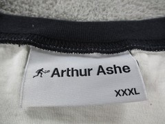 Arthur Ashe Shirt Mens 3XL White ASHE Logo Ringer Tennis Graphic T-Shirt