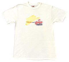 Vintage Post Grape Nuts Promo T Shirt Go For The Crunch Made in USA L Royal Tag