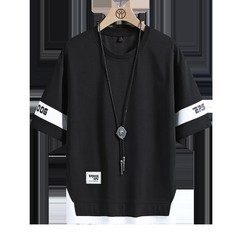 Hip Hop Oversize T-Shirt Loose Casual Men’s Streetwear Black White Short Sleeves