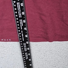 Mack Weldon Tee Shirt Mens XL Maroon Pima Cotton Long Sleeve Round Neck Pullover