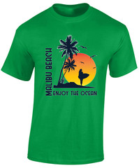 Malibu Beach Enjoy The Ocean Summer Holiday Casual Unisex T-Shirt