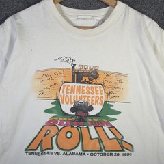 Vintage Tennessee Volunteers Shirt Mens Large White 90s Funny Football College