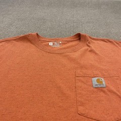 Carhartt Shirt Mens XL Orange Loose Fit Pocket Workwear K87-M Heavyweight