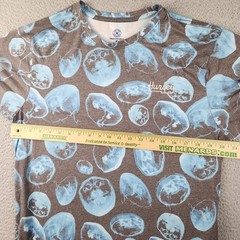 Hurley Jelly Fish Sublimated Shirt All Over Print Ultra Soft Men’s Medium Surf