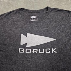 GORUCK Shirt Mens XL Gray Tri-Blend Arrowhead Logo Graphic Soft Casual Tee Top