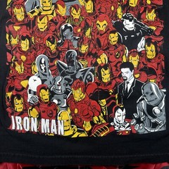 Mad Engine Multi Iron Man Shirt Mens Small Black Marvel Comics Tony Stark Y2K