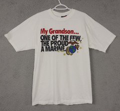 SOFFES Choice t shirt adult large My Grandson One of the Few The Proud a Marine