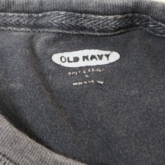 Old Navy Mens Large Graphic T Shirt Gray Mountain Cut Off Hem (see photo for fla