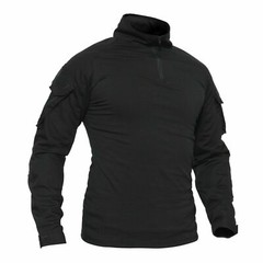Mens Tactical T-Shirt Long Sleeve Casual Work Rip-Stop Outdoor Hiking Sport Tops