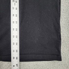 Tommy Hilfiger Shirt Mens Large Black Henley Embroidery
