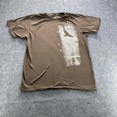 Gap Shirt Mens Medium Brown Bird Nature Graphic Crewneck Tagless Tee Cotton