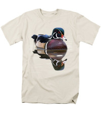 Wood Duck Fine Art Print Graphic Tee T-shirt Unisex XS S M L XL 2XL 3XL