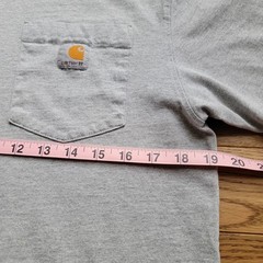 Carhartt Light Gray Work Casual T-Shirt w/ Pocket, Original Fit Size Small