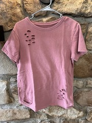 Alphalete Men’s Short Sleeve Shirt Distressed Red/tan Bundle Pack Size Small