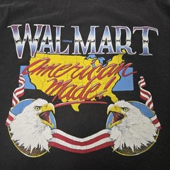 Vintage 80’s 90’s Walmart Eagle T-Shirt American Made Single Stitch Harley