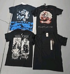 Sleep Token Graphic T-Shirt Lot 4pc SZ Medium (Q)