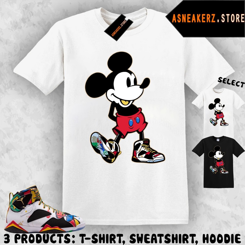 Tee Shirt Matching AJ 7 Miro 2026 To Match Sneaker Sneakerhead M Mouse T-Shirt