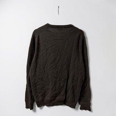 Wallace and Barnes Wool Henley Shirt Men’s Size: Large Brown Long Sleeve Thick