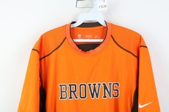 Nike NFL On Field Mens Large Compression Fit Cleveland Browns Football T-Shirt