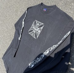 Vintage Y2K Bullhead Skull Goth 90s Men’s Skate T-Shirt Medium West Coast JNCO
